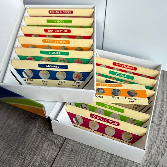 Prepared slide specimens, set 1 and set 2 Learning Resources Science - Picture 1 of 8